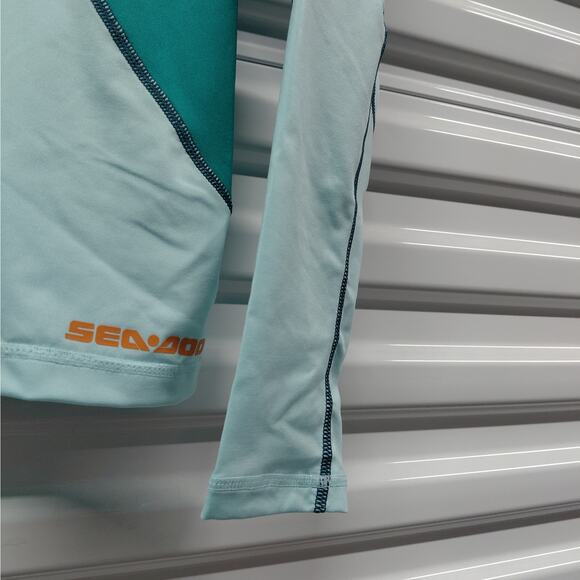 Sea Doo Women's Long Sleeve Rashguard Performance Jacket Size Small Full Zip - Picture 9 of 12